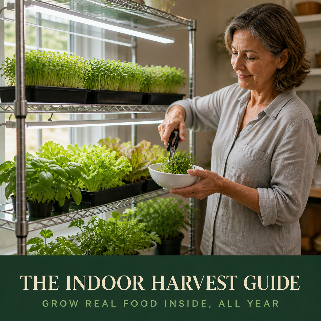 The Indoor Harvest Guide: Grow Real Food Inside, All Year