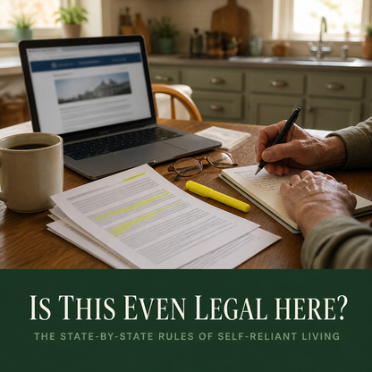 Is This Even Legal Here? The State-by-State Rules of Self-Reliant Living